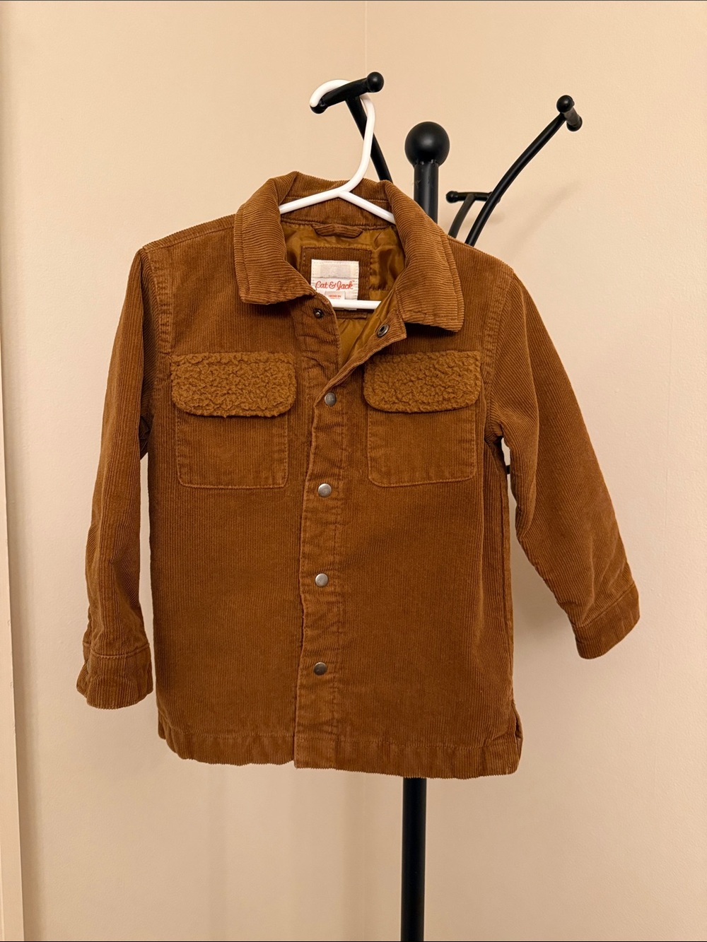 Cat & Jack Brown Corduroy Sherpa-Pocket Jacket 2T
